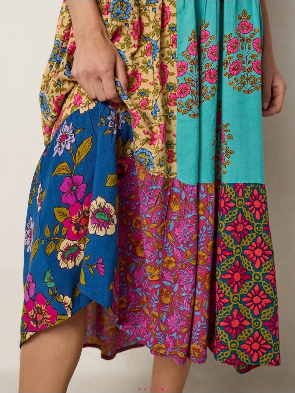 NWT LG NATURAL LIFE BOHO MIDI DRESS - Picture 4 of 5